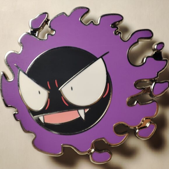 Pokemon Gastly Haunter And Gengar Evolution Line Enamel Pins Set Official Badges - Picture 3 of 6